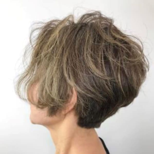 小顔補正立体カット+オーガニックカラー+パーマ