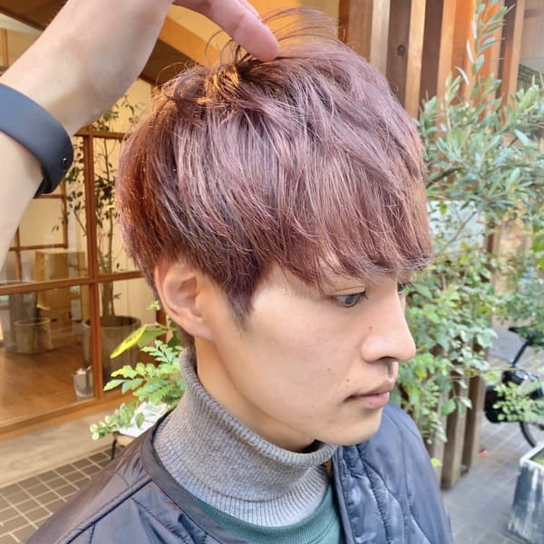 メンズのオススメ順 レッド ピンクの髪型 ヘアスタイル 楽天ビューティ