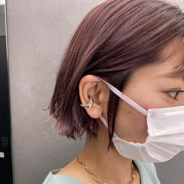 【stylist髙橋】#ピンクベージュ#ハイトーンボブ