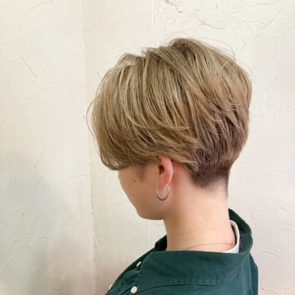【Reir下北沢】*ベリーショート+プラチナベージュ*