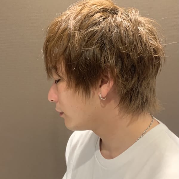 ミディアムマッシュウルフ/六本木/メンズカット/麻布/港区