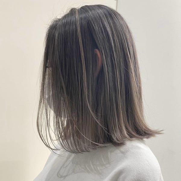 バレイヤージュグレー