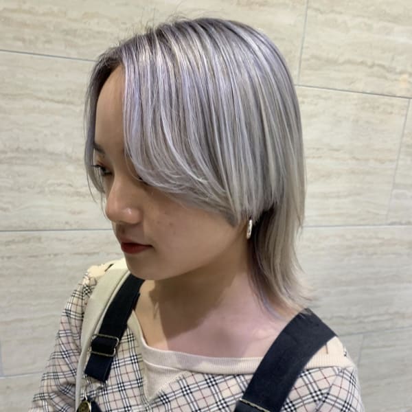 個性派ウルフカット/ホワイトカラー/naomi