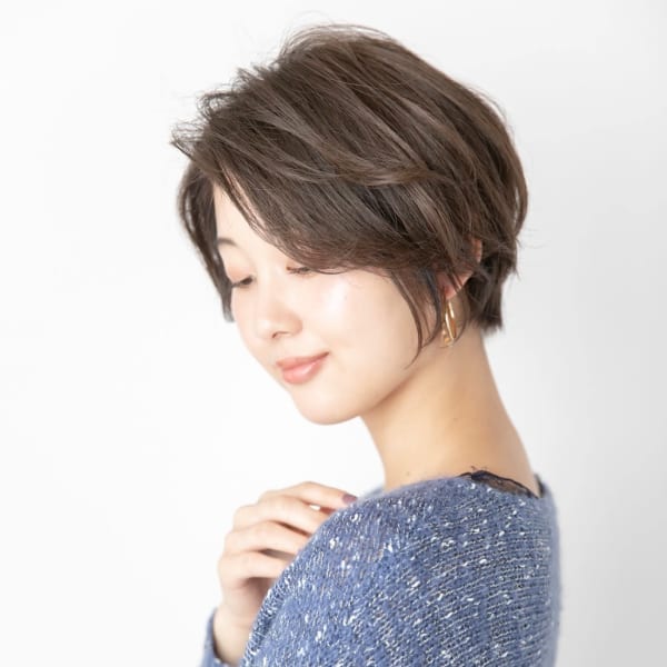 アッシュブラウン×愛されボブ