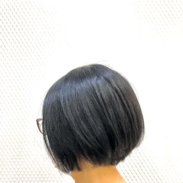 オススメ順 50代 ナチュラル ボブ 黒髪の髪型 ヘアスタイル 楽天ビューティ