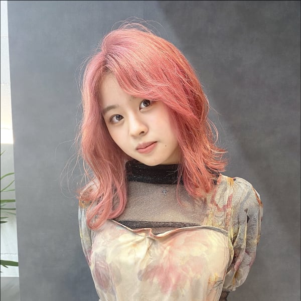 【stylist髙橋】#ピンクベージュ#ホワイトピンク