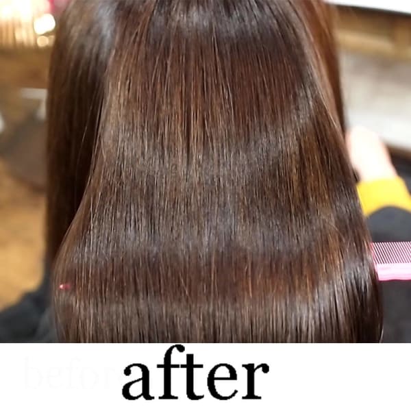 繰り返す程続くシルクの様なツヤと手触り【髪質改善シルク矯正】