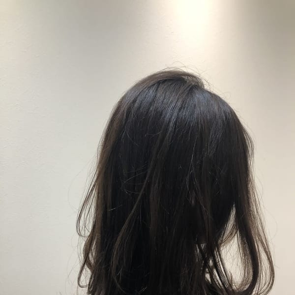 大人めグレージュセミロング