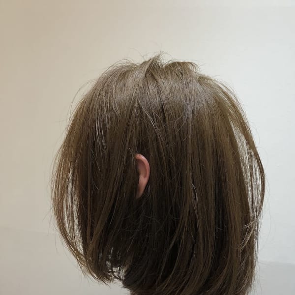 ナチュラルグレージュボブ