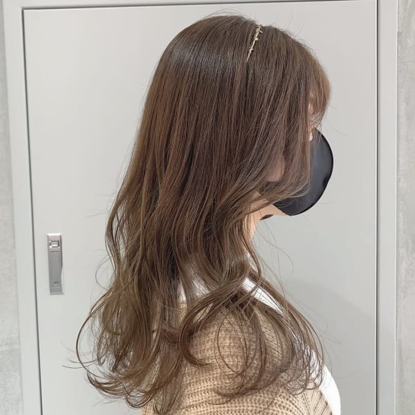 【 YOKE 】艶カラーシアーカラーマロンベージュ透け感