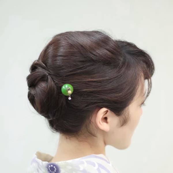 浴衣のアップ.着付け