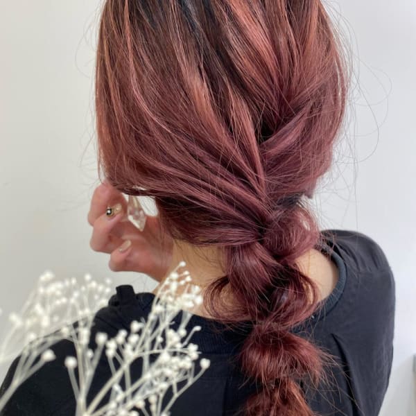 シンプル編みおろしアレンジ