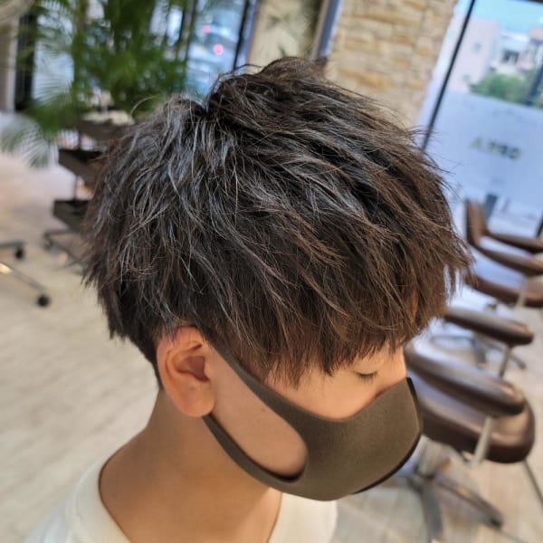 メンズ束感カット