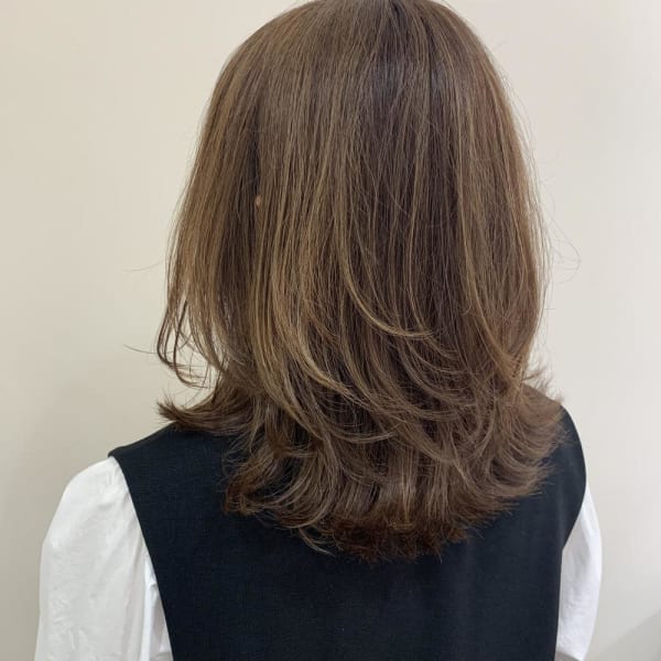 【白髪活かしハイライトデザイン】