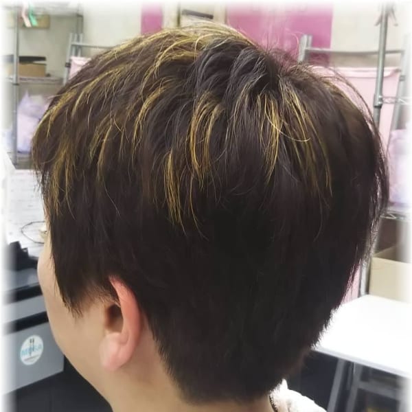 ヘアサロンハラダ×ショートメッシュ