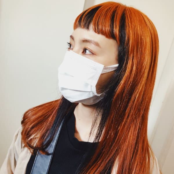 オレンジ/インナーカラー/フェイスフレーミング/ダブルカラー