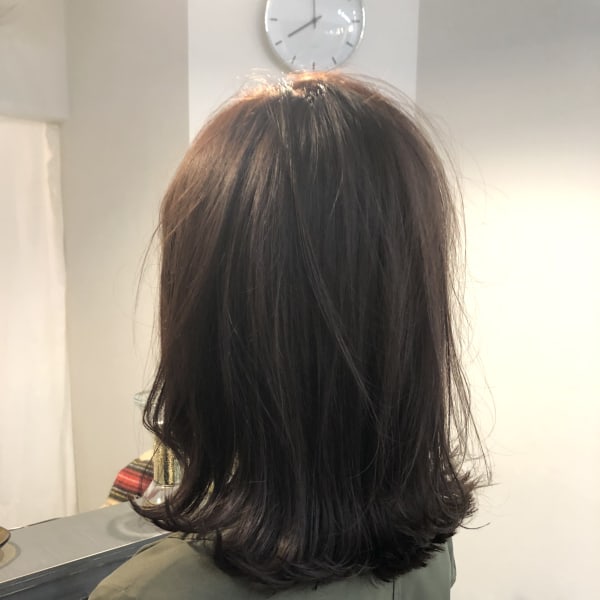 透明感◎切りっぱなしロブ|MIJYORE