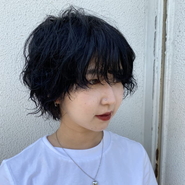 ウザバング×スパイラルパーマ