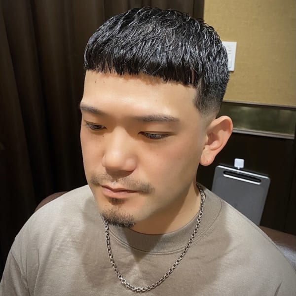 クロップ スキンフェード フェード 大宮 バーバー