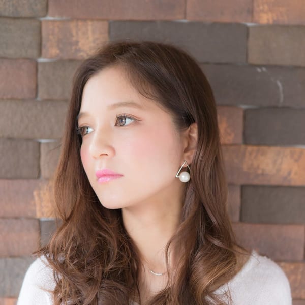 センターパート 無造作 カール ふわミディ|hair's ROSSO TERRACE