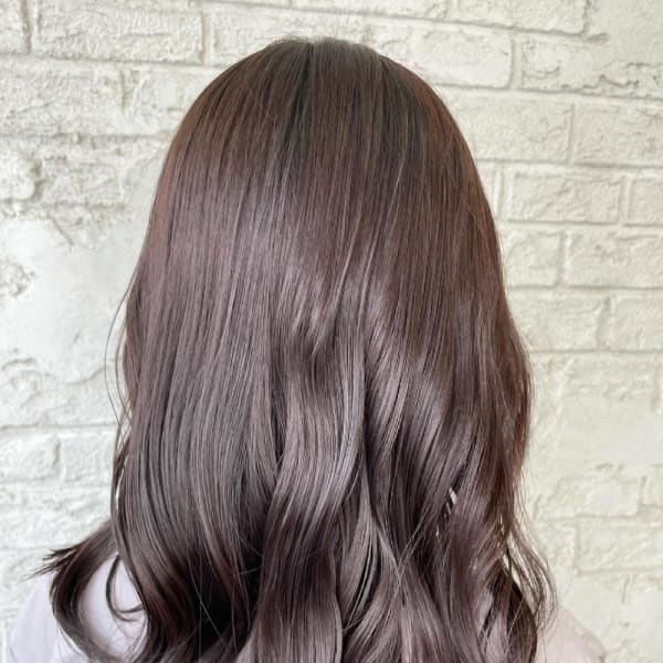 ブリーチなしカラーラベンダーピンクカラー8051