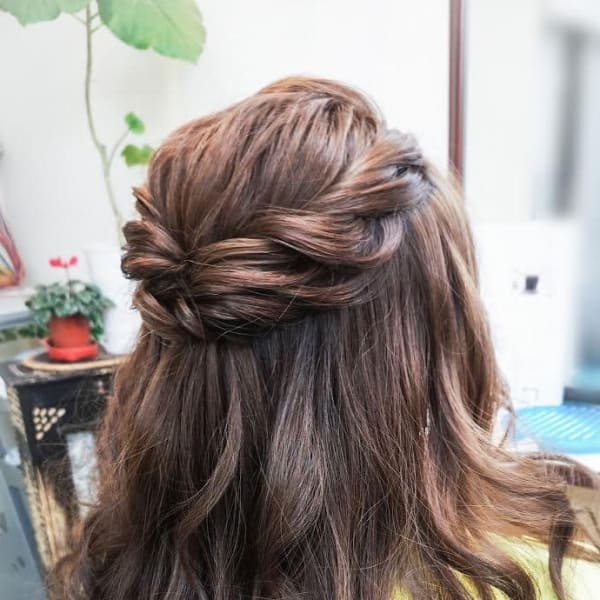 セット・巻きおろしヘア