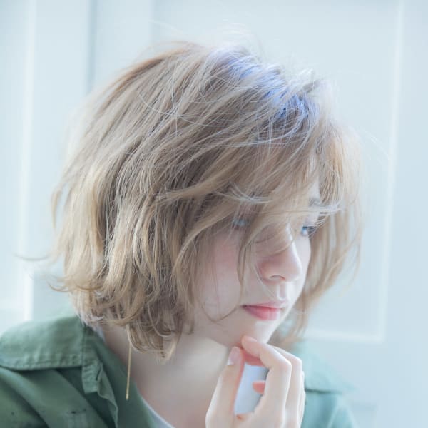 柔らかいワンカールが可愛い バルーンボブ