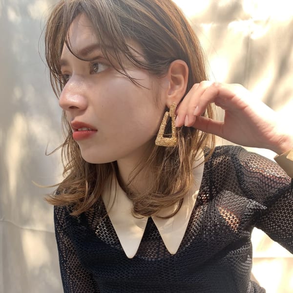 ツヤ髪大人ロブヘア|lycka mjuk