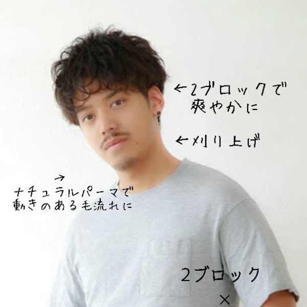 凛々しさを秘める ツヤ感マッシュパーマ<田町><芝浦>[理容