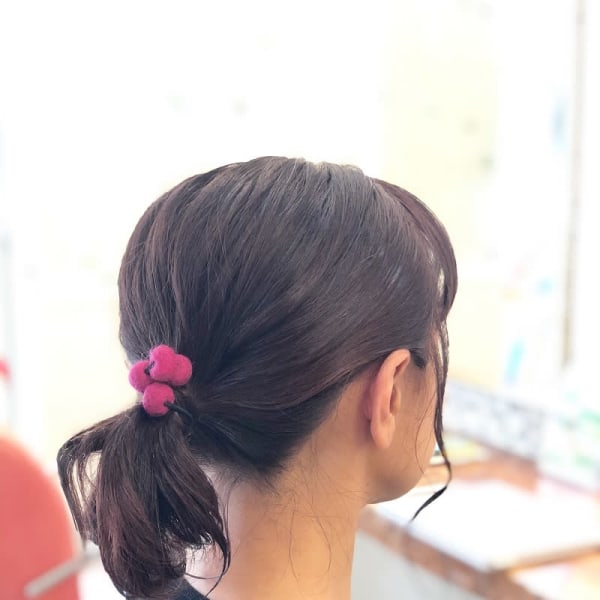 つやカラーとシンプルアレンジ