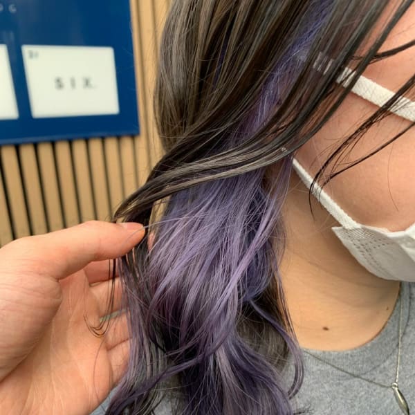 ラベンダーインナーカラー