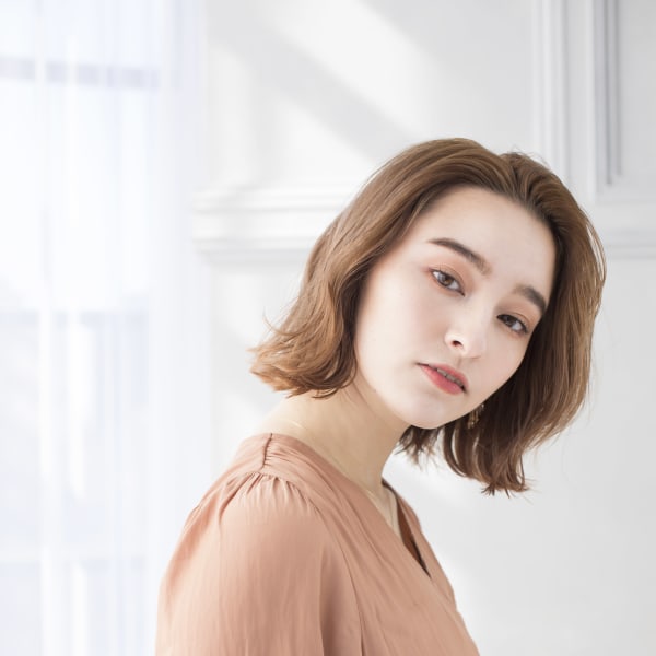 【Totia堀江】ニュアンスボブ×ココアベージュ|Totia 堀江