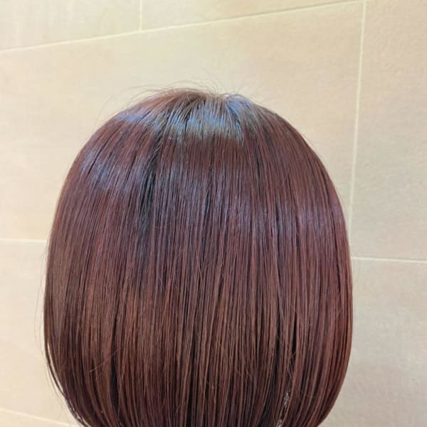 20代30代40代◎大人かわいいボブ☆チェリーレッドカラー♪