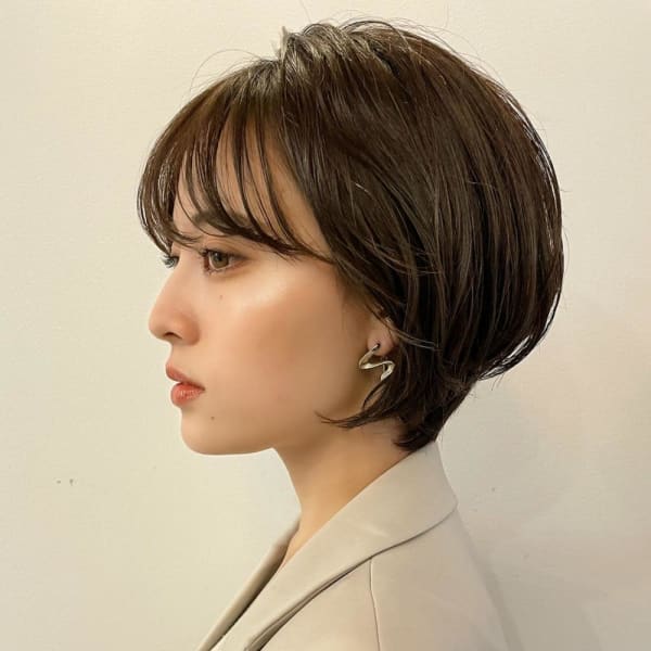 シースルーな前髪でイメチェンショートボブ★