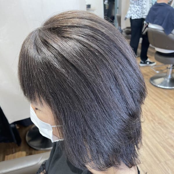 50代ミセス必見 縮毛矯正とアプリエカラー