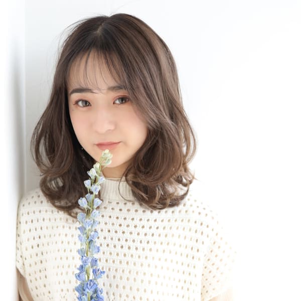 【tetote神戸三宮】ゆるふわカール #シースルーバング