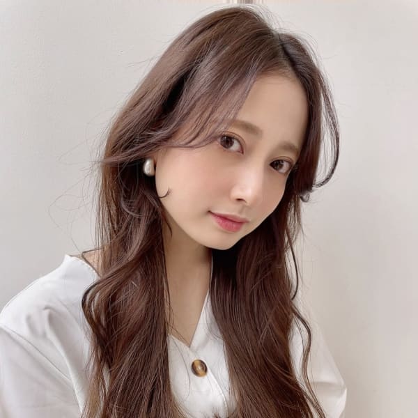 シースルー前髪/大人かわいいくびれ韓国風ヘア