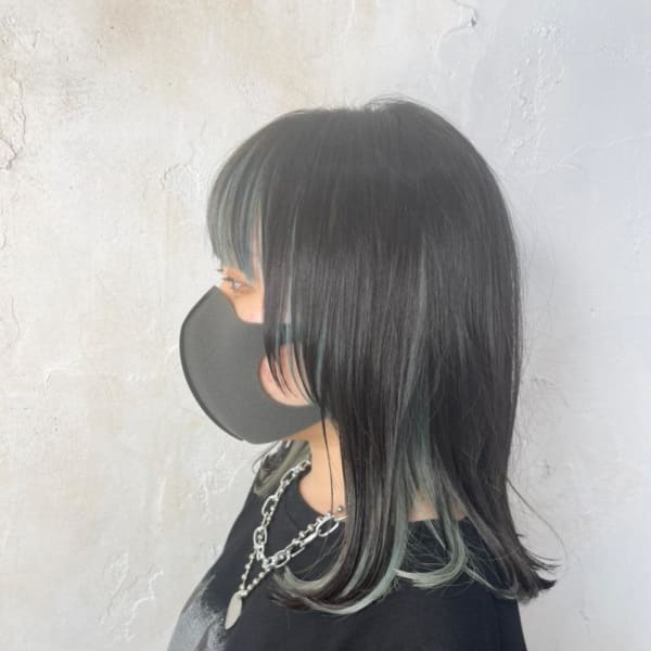 【Reir吉祥寺】*バング×インナーカラー+シルバーアッシュ