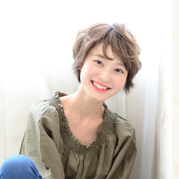 ワックスでふんわり☆ゆるふわショート☆