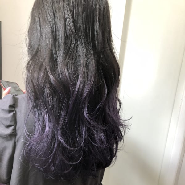 ラベンダーグレージュ/グラデーションカラー/髪質改善/天神