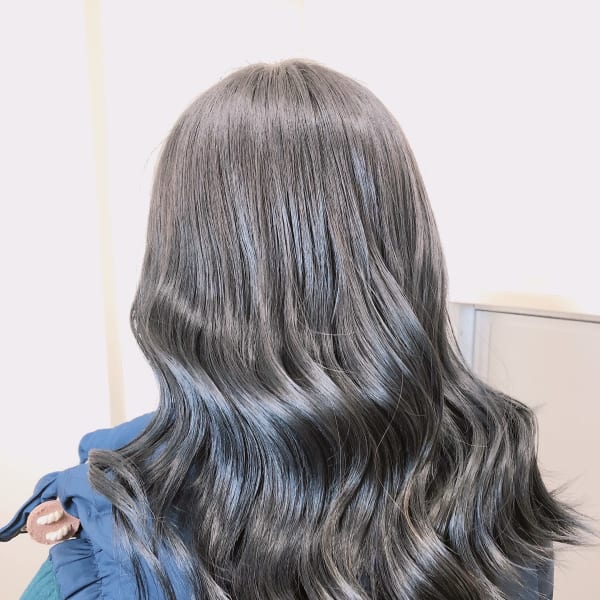 ブルーブラック/艶カラー/韓国/髪質改善/福岡/天神/大名