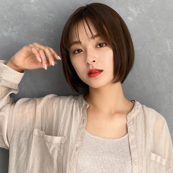 小顔 ミニボブ 大人可愛い|Vision 天王寺店
