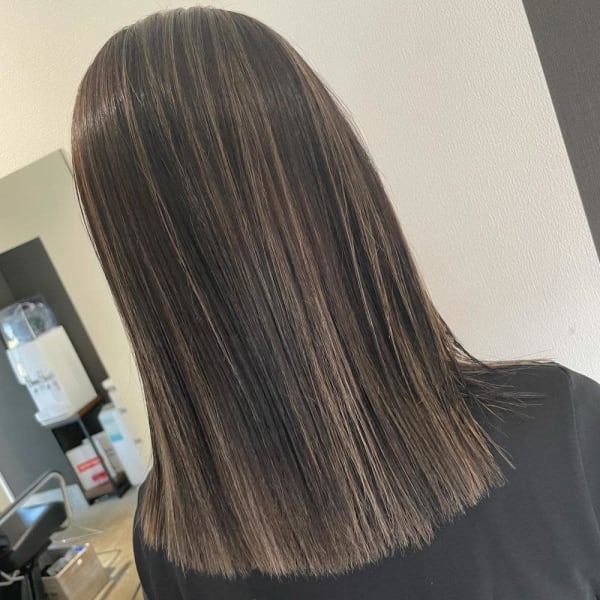 バレイヤージュ&プレミアムストレート