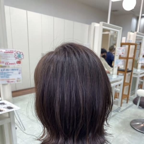 伸ばし中アレンジ外ハネボブ|BEES センター北店
