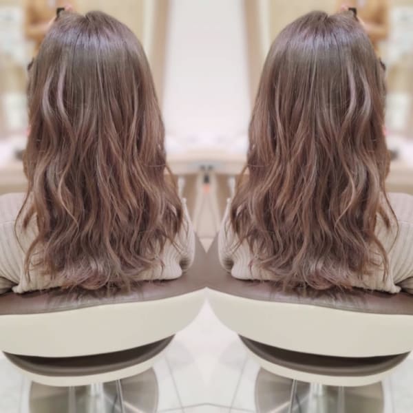 ニュアンスパーマ＆グレージュカラー