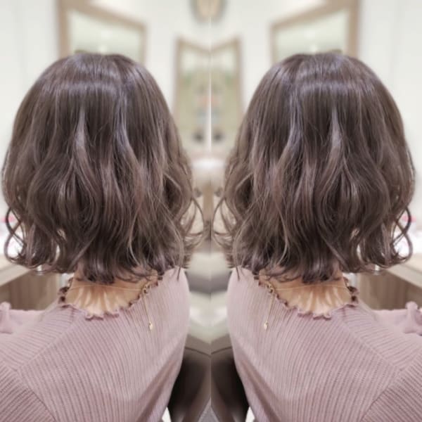 外ハネミックスデジタルパーマ&ショコラブラウン