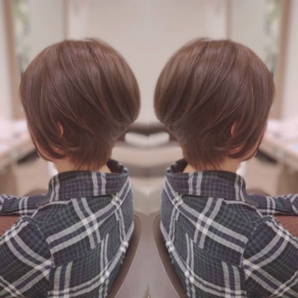 ナチュラルストレート&くびれショート|Ash 津田沼店