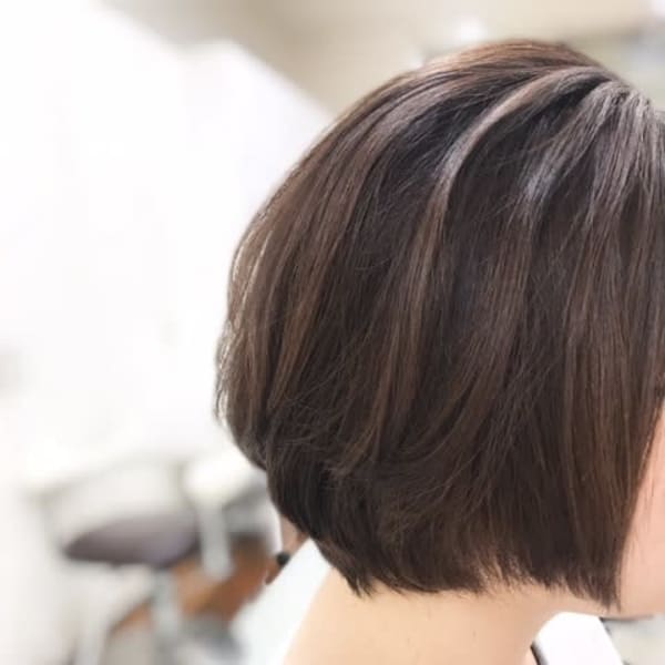 乾かすだけでまとまる縮毛矯正ショートボブ|BEES センター北店