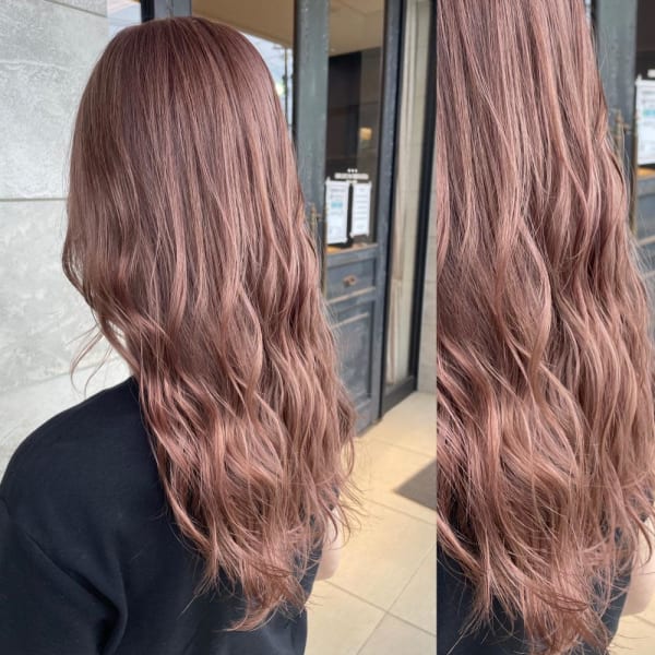 〈ピンクも色々〉シアーピンクカラー