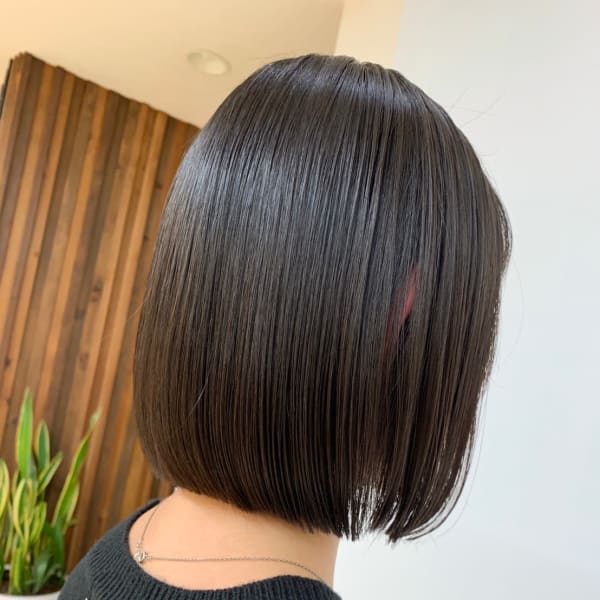 10代20代30代40代/ぱっつんボブ/ボブスタイル